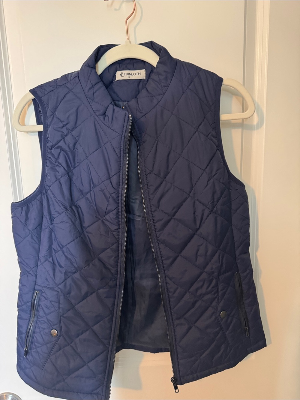 Funloth Quilted Navy Vest